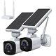 Solar & Batterie Powered Wireless Home Security Camera System Outdoor Wifi Audio