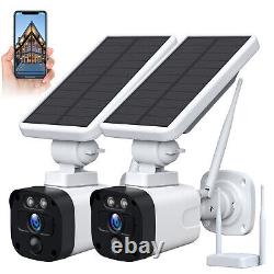 Solar Powered Wireless Home Security Camera System Outdoor 3mp Night Vision Lot