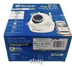 Swann 1080P Caméra de sécurité sans fil Pan & Tilt HD CCTV Wi-Fi HD Blanche Nouvelle