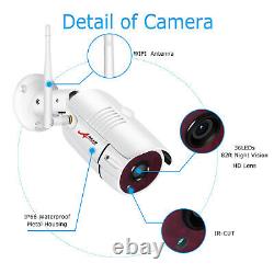 Système De Caméra De Sécurité Cctv Outdoor Wireless 1080p Hd Home Avec Disque Dur De 1 To