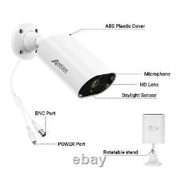 Système De Caméra De Sécurité Filaire Outdoor Home Cctv 8ch 1080p Hd Dvr Kit Night Vision