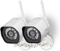 Système De Caméra De Sécurité Sans Fil Zmodo (2 Pack), Smart Home Hd Intérieur Extérieur