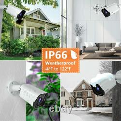 Système de caméra de sécurité 1080P 8CH DVR CCTV Extérieur Maison Sécurité 4/8PCS Caméra