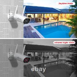 Système de caméra de sécurité 8CH NVR 3MP CCTV en plein air sans fil avec audio bidirectionnel pour la maison
