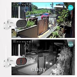 Système de caméra de sécurité ANRAN 3MP pour l'extérieur de la maison avec 12 moniteurs, 1 To, audio bidirectionnel sans fil