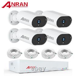 Système de caméra de sécurité ANRAN 5MP PoE Filaires Ensemble de vidéosurveillance à domicile Vision nocturne étanche
