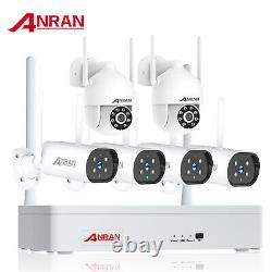 Système de caméra de sécurité ANRAN Wifi extérieure sans fil avec audio, CCTV domestique 3MP 8CH NVR
