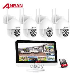 Système de caméra de sécurité ANRAN à domicile extérieur sans fil 3MP WIFI IP 8CH NVR 1TB Audio