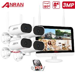 Système de caméra de sécurité ANRAN sans fil extérieur pour maison 3MP 1TB 12LCD WIFI CCTV 1TB