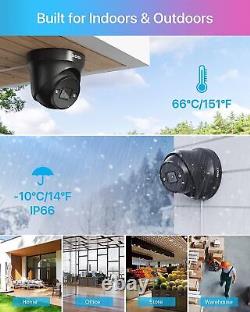 Système de caméra de sécurité IP ZOSI 8CH 4K Audio PoE avec 8MP NVR 2TB CCTV à domicile et détection de mouvement