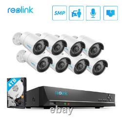 Système de caméra de sécurité Reolink 16CH PoE 5MP avec caméra IP audio pour la maison en extérieur et HDD de 4 To