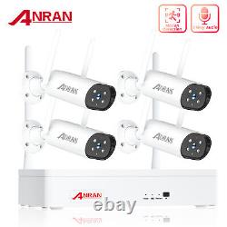 Système de caméra de sécurité Wifi ANRAN sans fil avec audio à domicile CCTV extérieur 8CH NVR