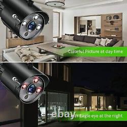 Système de caméra de sécurité XVIM 1080P en extérieur avec système de sécurité à domicile DVR CCTV de nuit IR.