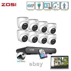 Système de caméra de sécurité ZOSI 8CH 4MP PoE C220 2.5K à domicile avec disque dur de 2 To enregistrement 24/7