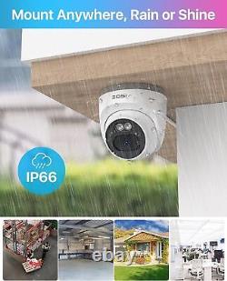 Système de caméra de sécurité ZOSI 8CH 4MP PoE C220 2.5K à domicile avec disque dur de 2 To enregistrement 24/7