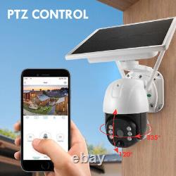 Système de caméra de sécurité à domicile sans fil extérieur Pan/Tilt Solar Wifi avec suivi automatique