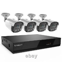 Système de caméra de sécurité extérieure TMEZON 4/8CH DVR 1080P H. 265+ Lite Home CCTV Kit