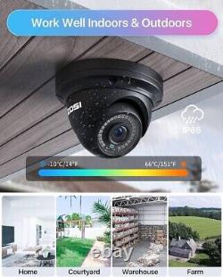 Système de caméra de sécurité extérieure ZOSI 8 canaux PoE pour la maison