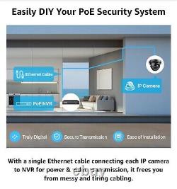 Système de caméra de sécurité extérieure ZOSI 8 canaux PoE pour la maison