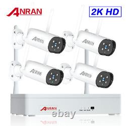 Système de caméra de sécurité extérieure sans fil pour la maison 2K WiFi Audio CCTV Caméra Audio 1TB