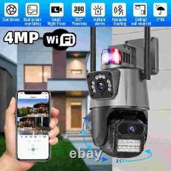 Système de caméra de sécurité sans fil 4PCS 1080P extérieure Wifi Maison Vision nocturne Caméra US