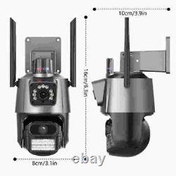 Système de caméra de sécurité sans fil 4PCS 1080P extérieure Wifi Maison Vision nocturne Caméra US