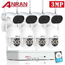 Système de caméra de sécurité sans fil ANRAN Set WIFI PTZ Dôme IP 8CH CCTV Extérieur Domestique