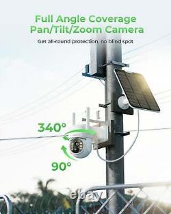 Système de caméra de sécurité solaire sans fil CAMCAMP 2K Wifi pour la maison en extérieur avec caméra IP HDD