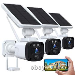 Système de caméra de sécurité solaire sans fil pour la sécurité à domicile en extérieur 3MP FHD