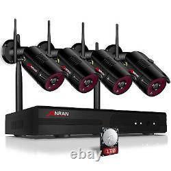 Système de caméras de sécurité extérieures sans fil ANRAN WiFi CCTV Home Camera 5MP 8CH NVR