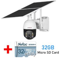 Système de caméras de sécurité sans fil 24/7 2K solaire avec batterie WIFI pour la maison et l'extérieur CCTV