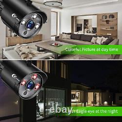 Système de sécurité à domicile XVIM 1080P Système de caméra CCTV extérieure étanche avec alerte