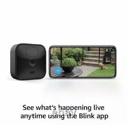 Système de sécurité à domicile extérieur Blink Wireless 4 caméras avec module de synchronisation 2 noir