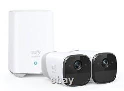 Système de sécurité domestique sans fil Eufy Security eufyCam 2 Pro à 2 caméras - Blanc