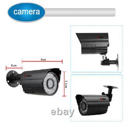 Système de surveillance de sécurité domestique CCTV extérieur Anspo 4 PCS 720P 4 en 1 caméra HD