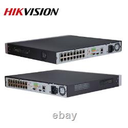 Système de vidéosurveillance Hikvision 16CH 16PoE NVR Kit de caméras IP Dome 8MP Sécurité domestique Lot
