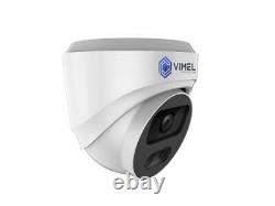Vimel Poe System 2tb Nvr Security Camera 24/7 Home Live Monitoring 5mp Uhd 2k