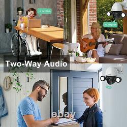 Wifi Ptz Hd 3mp Home/outdoor Sécurité Sans Fil Ip Ir Caméra 2 Voies Audio Sans Fil
