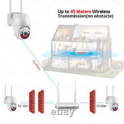 Wireless 8ch Nvr Kit Système De Caméras De Sécurité Sans Fil En Plein Air Wifi Night Vision