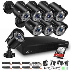 XVIM 1080p Home Outdoor Security System Caméra Cctv 4/8ch Dvr Ir Night Vision