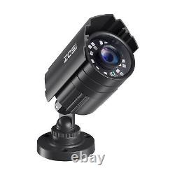 ZOSI H. 265+ 5MP Lite DVR 1080P Système de caméra de sécurité à domicile Kit CCTV Vision nocturne