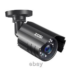 ZOSI H. 265+ 5MP Lite DVR 1080P Système de caméra de sécurité à domicile Kit CCTV Vision nocturne