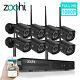 Zoohi 8ch Wireless 1080p Hdmi Nvr Outdoor Home Wifi Camera Cctv Security System