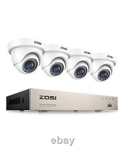 Zosi 8ch 5mp Lite Dvr 1080p Système De Caméra De Sécurité D'extérieur Ir Night Vision