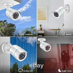 Zosi H. 265+ 5mp Lite Dvr Outdoor Cctv 1080p Système De Surveillance Des Caméras De Sécurité