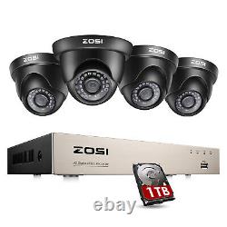 Zosi H. 265 8ch 5mp Lite Dvr 1080p Outdoor Indoor Accueil Système De Caméra De Sécurité 1tb