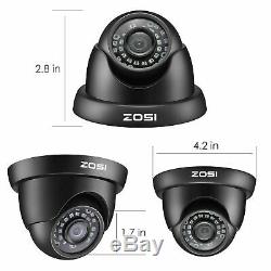 Zosi H. 265+ Extérieur Dôme Accueil Sécurité Surveillance Système De Caméra 8ch Hdmi Dvr
