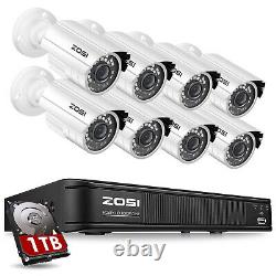 Zosi H. 265 Hdmi 1080p Cctv Extérieure Veilleur De Nuit Caméra Vision Système Home / Dvr