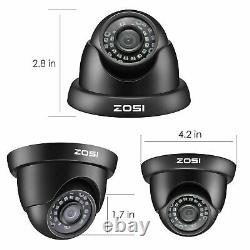 Zosi H. 265 Système De Caméra De Sécurité À Domicile 1080p Avec Disque Dur 1t 8ch 5mp Lite Dvr