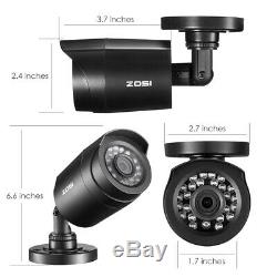 Zosi Hd 1080p Dvr 8ch 720p Extérieur Accueil Surveillance Du Système De Caméra De Sécurité 1tb